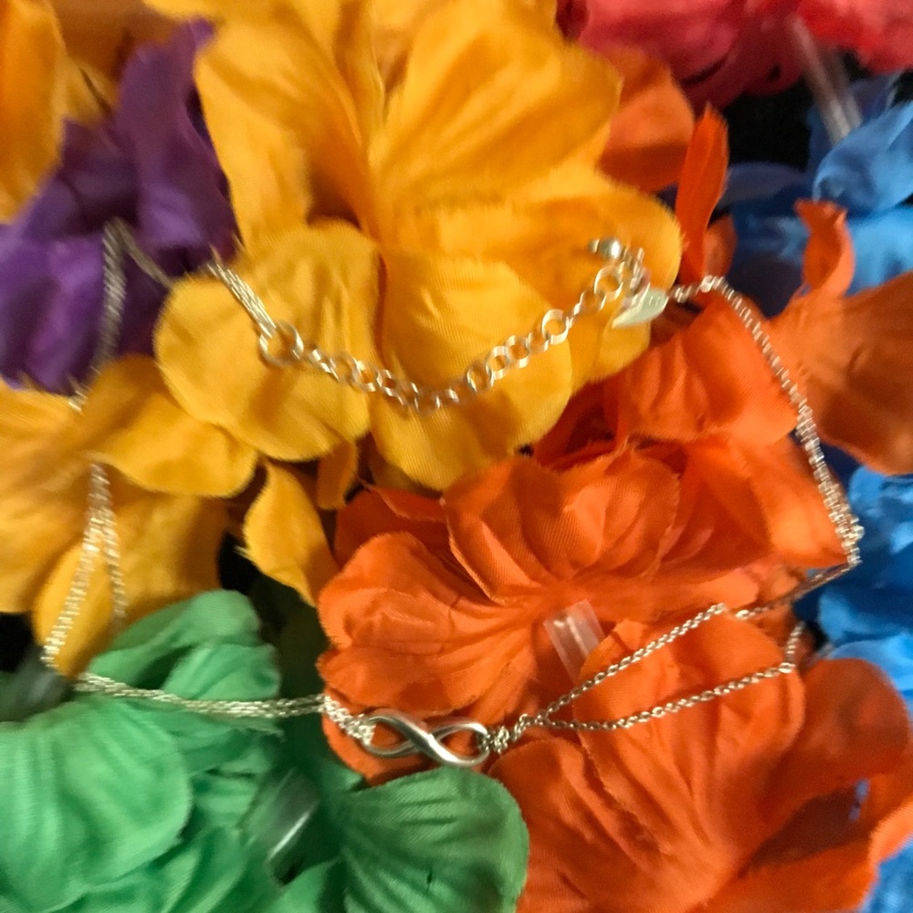 Infinity 8 925 Sterling Silver Double Necklace - image 5